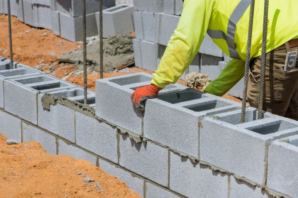 Concrete Blocks Installation in Lexington