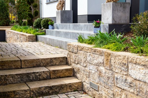 Stone Step Replacement in Lexington