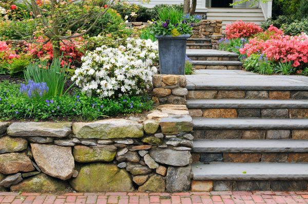 Stone Stairs Repair in Lexington