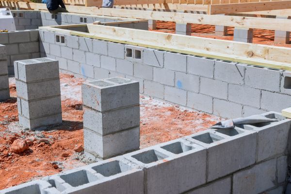 Cement Block Installation in Lexington