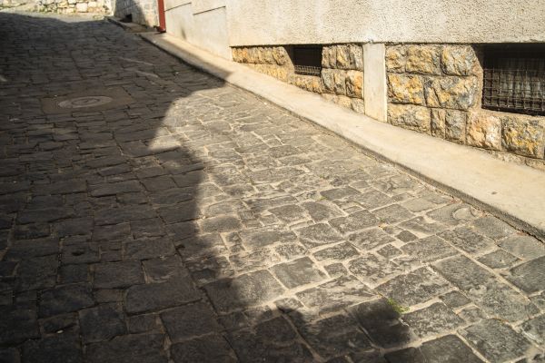 Stone Sidewalk Repair in Lexington