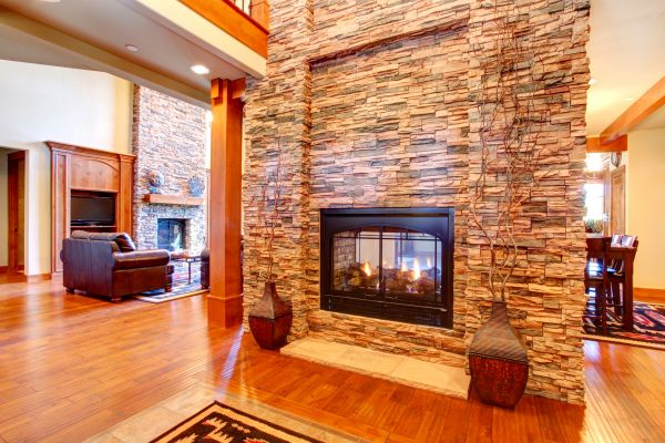 Stone Hearth Installation in Lexington